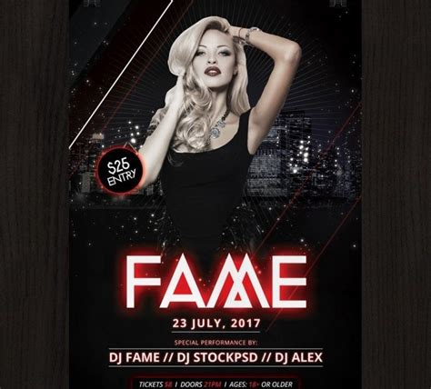 Fame is a Free PSD Flyer Template to download. This Free PSD