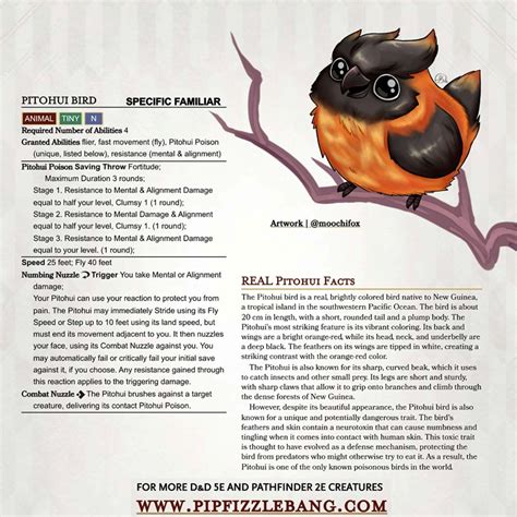 Familiar pf2e. Adds a compendium with a series of Familiar Abilities defining each Specific Familiar; Dragging one of these Abilities to a familiar actor will also add every other Familiar Ability granted to the familiar; Candies for the Sweet Beasts familiars; Supported Game Systems. Pathfinder Second Edition 