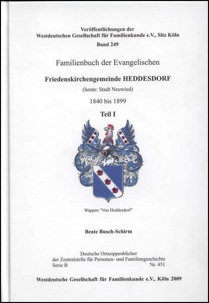 Familienbuch der evangelischen friedenskirchengemeinde heddersdorf (heute: stadt neuwied), 1840 bis 1899. - Le miroir des gens mariés, ou, le secret du bonheur au foyer domestique.