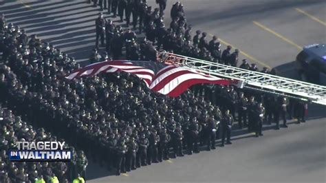 Family, friends, hundreds of police officers attend wake for fallen Waltham Police Officer Paul Tracey
