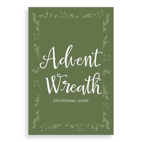 Family Advent Devotion Free Printable Muscadine Press