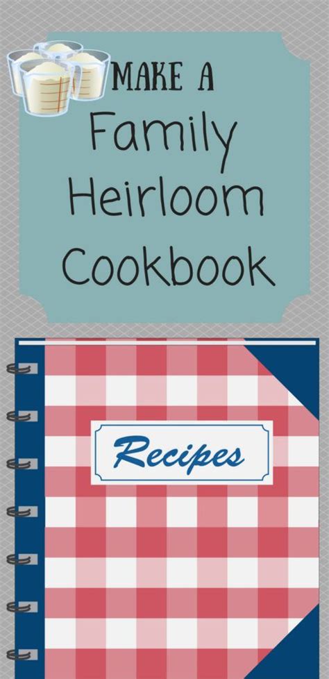Family Heirloom Cookbook Template
