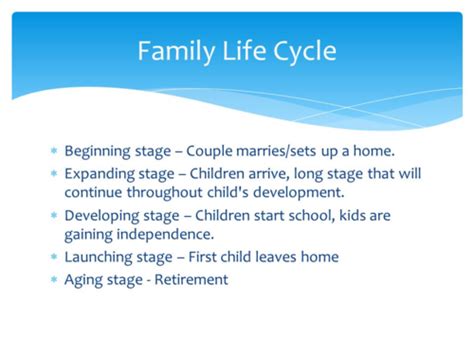 Family Life Cycle and Family Dynamics Flashcards