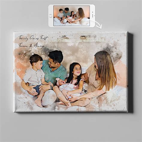 Family Personalized Portrait – Luxey Print