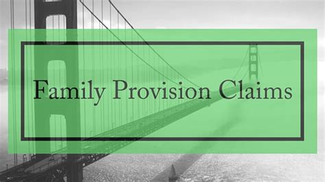 Family Provision Claims - EricButler.com.au