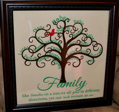 Family Tree Cricut Template