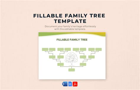 Family Tree Template Google Docs Form Fill Out and Sign Printable PDF