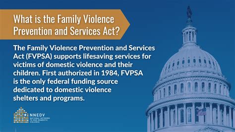 Family Violence Prevention and Services and the …