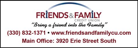 Family and friends credit union. Friends and Family Credit Union is committed to providing a website that is accessible to the widest possible audience in accordance with ADA standards and guidelines. We are actively working to increase accessibility and usability of our website to everyone. If you are using a screen reader or other auxiliary aid and are having problems using ... 