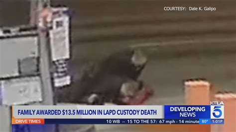 Family awarded $13.5M in LAPD custody death