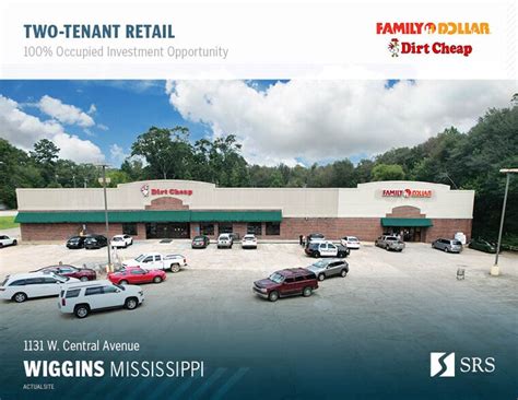 Family dollar wiggins ms. Wiggins, MS 39577 Family Dollar & Dirt Cheap w/ Rent Increases · Retail Property For Sale Retail Buildings Mississippi Wiggins 1131 W Central Ave ... 