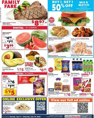 Family Fare Weekly Ad (5/19/24 – 5/25/24) Flyer Preview. View the full Family Fare Ad for this week and the Family Fare Weekly Ad for next week! Use the left and right …