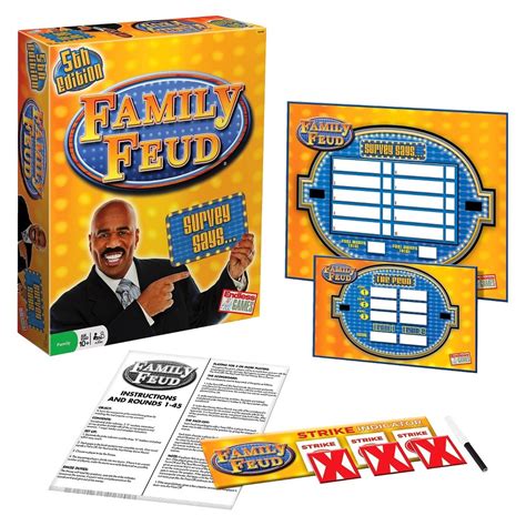 Family Feud is an American television game show created by Mark Goodson. It features two families who compete to name the most popular answers to survey questions in order to win cash and prizes. The show has had three separate runs, the first of which started in 1976. Its original run from 1976 to 1985 aired on ABC and in syndication, with .... 