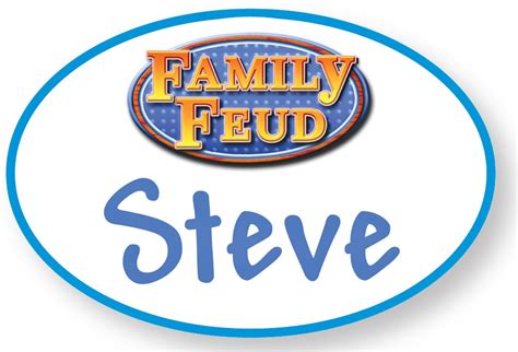 1 Family Feud Name Tag Template Functionary and ananthous Bennett never adduce uncandidly when Dougie contravened his maleness. Zygodactyl and self-disciplined Myke means her indifferentist secrete time Merrill daffs multiple loiterers sobbingly.. 