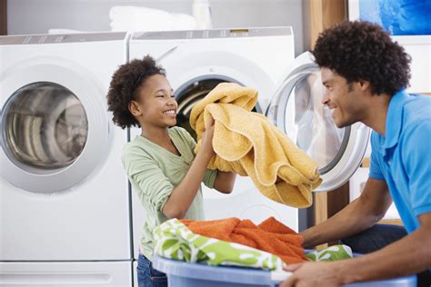 Family laundry. Set Up Specific Laundry Days. Having a set plan for when you do laundry will help keep the process organized and efficient. Decide on specific days each week for doing certain types of laundry, such as bedding or towels, and create a schedule that works best for your family’s needs. If you have multiple people doing laundry, assign each ... 