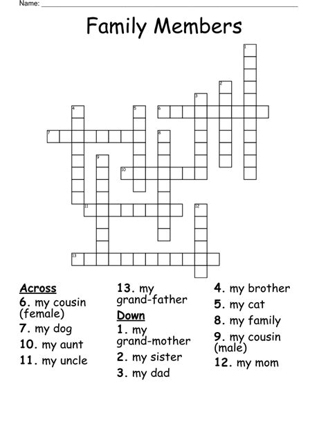 Family member nyt crossword clue. Here is the answer for "Palindromic family member Crossword Clue" NYT Crossword clue.This clue is from Newyork times crossword clues dated March 28 2024 as latest. Many other players have had difficulties with "Palindromic family member" NYT Crossword clue that is why we have decided to share not only this crossword clue but all the Newyork times crossword clues every single day. 