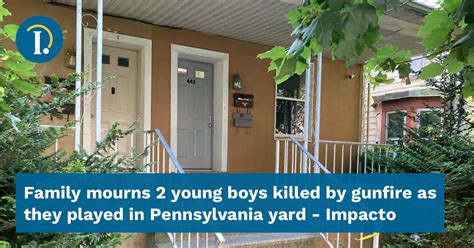 Family mourns 2 young boys killed by gunfire as they played in Pennsylvania yard