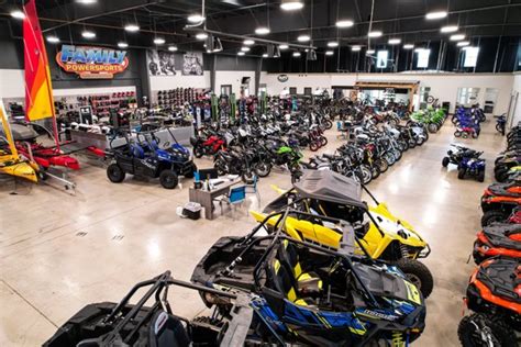 Family powersports. Family PowerSports is a premium vehicle dealer in Texas, dedicated to delivering high-performance adventure vehicles you can trust. What Exactly Is an ATV? ATVs and UTVs are the best way to cover tons of ground, whether ripping up a track or checking tasks off your to-do list. ATVs are motorized, off-highway vehicles designed to be straddled by ... 