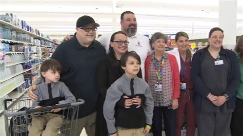 Family receives year of free groceries as father battles cancer 