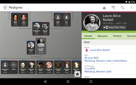 The FamilySearch Tree app makes it easy to add to, edit, or share your own family’s history anywhere you can take a phone or tablet. Since the app syncs with the FamilySearch website, changes or additions you make are available on any device. Family Tree —View, add, and edit information about your ancestors.. 
