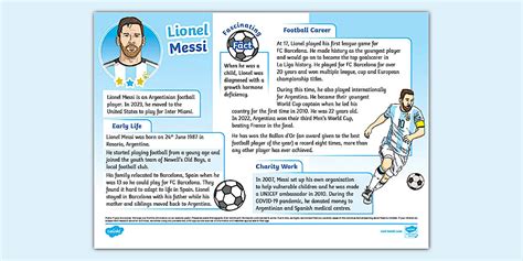 Famous People Lessons: English Lesson on Lionel Messi. 