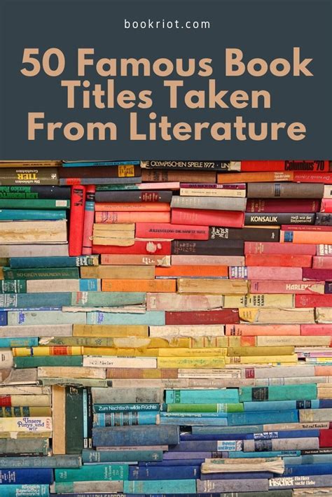 Famous book titles list
