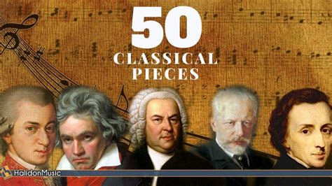 Famous classical pieces. The 50 Greatest Pieces of Classical Music is a selection of classical works recorded by the London Philharmonic Orchestra with conductor David Parry. Recorde... 