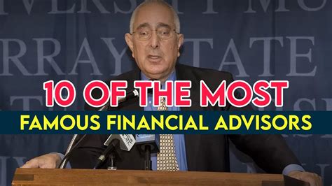 Famous financial advisors. Things To Know About Famous financial advisors. 