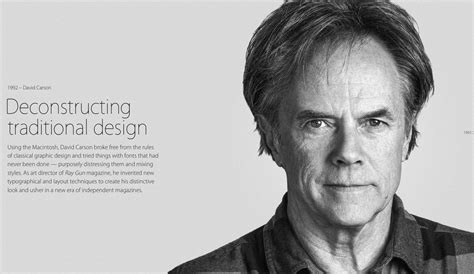 Famous graphic artists. 1. David Carson. David Carson broke the rules by embracing radicalism in his graphic designs. Called the "Father of Grunge," he utilized innovative ways to approach typography. His experimental magazine layouts are hailed as revolutionary and have influenced many works of other graphic artists. He was a professional surfer and a high … 