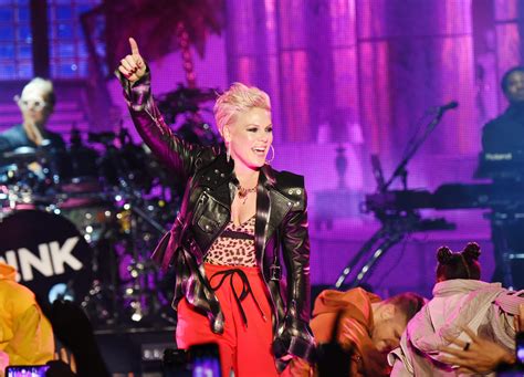 Fan throws mom's ashes at Pink onstage: 'I don't know how I feel about this'
