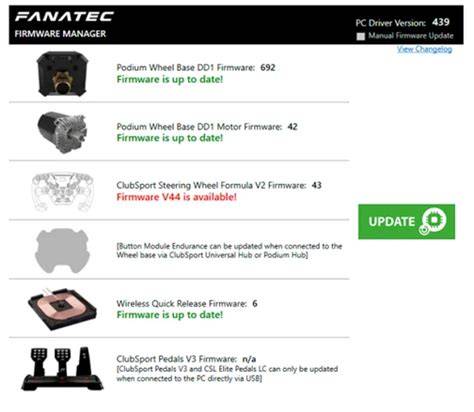 Fanatec firmware.  Manage firmware, drivers, and settings seamlessly—all in one place.  Do t...