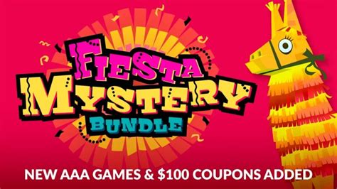 Fanatical fiesta mystery bundle. Feb 2, 2023 · Mystery Star Bundle Link: https://www.fanatical.com/en/bundle/mystery-star-bundleI buy video game bundles a lot, but I understand that there are a lot of fol... 