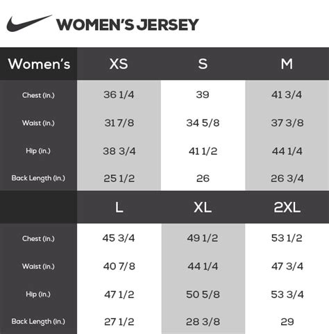 Fanatics Nfl Jersey Size Chart