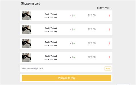 Fancy Bootstrap 4 Shopping Cart Page Html Css Snippet