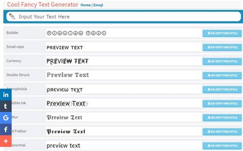 Fancy Text Generator Cool Generator List