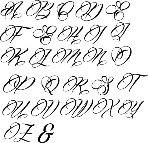 Fancy Cursive Tattoo Font. Download. Girly Curs