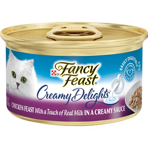 Fancy feast cat food wet. With wet cat food chicken and vegetables, this broth for cats is part of the complete line of Purina Fancy Feast gourmet cat complements. Grain free wet cat food complement made with no by-products, fillers, artificial flavors, colors or preservatives. Each cat broth pouch is perfectly sized and ready to pour for easy and convenient daily use. 
