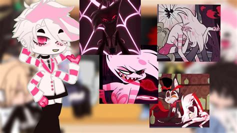 Fandoms react to eachother 1/6 Angel Dust Hazbin …