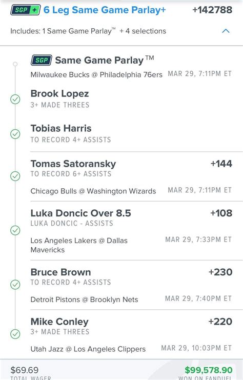 FanDuel revealed Friday that one of its online/mobile customers made a $10 parlay bet on UFC 249, which marked the return of live sports on U.S. soil on May 9. The bet won, and the bettor walked away with a $17,914 payday. Not bad for a weekend of gambling. Nail-biter finish to the parlay bet