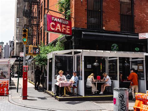 Fanelli cafe nyc. Fanelli's Cafe can legitimately make the claim that it is the second oldest food and drink establishment on the same site, in New York city since 1847. The Bridge Cafe dates from 1794. Pete's Tavern dates from 1851 and McSorley's Ale House from 1862. 