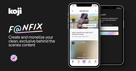 Fanfix app. The new app is free to use and available today on the Koji App Store. ABOUT FANFIX Fanfix is a new Creator Economy startup which launched in August 2021, co-founded by social media star Cameron ... 