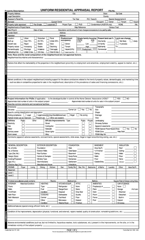 Fannie Mae Form 1004 ≡ Fill Out Printable PDF Forms Online