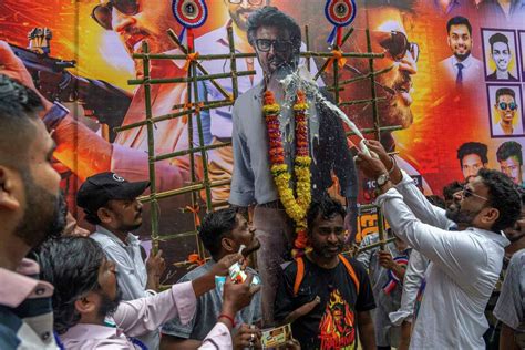Fans in India rejoice as superstar actor Rajinikanth’s latest movie hits theaters