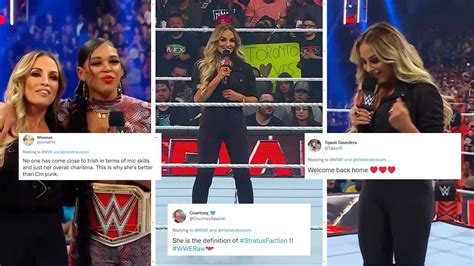 Fans react to Trish Stratus return