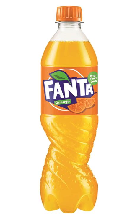 Fanta]. Fanta Orange is the number one orangeade in Greece, containing 20 percent orange juice, natural orange flavorings, countless tingly bubbles, and no coloring. A 330ml Fanta Orange can contain the juice of one whole orange and only 109 calories. Fanta Orange. Fanta Orange is Greek Teens favorite orangeade. 