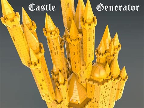 Fantastic Medieval Castle Generator v1 by Zivbot - Thingiverse