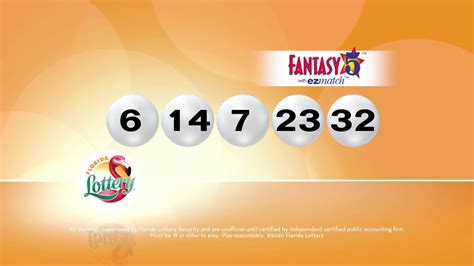 View the latest Fantasy 5 Midday numbers right here. Draws take place at 1:05 PM ET every day and the numbers are published below shortly afterwards. There's also a Fantasy 5 Evening draw in Florida, if you want to check what happened in the nightly game as well. Fantasy 5 offers four different ways to win in every draw, with a jackpot that can .... 