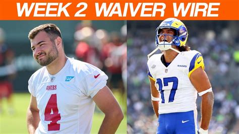 Fantasy Football Waiver Wire Adds for Week 2 (2024)