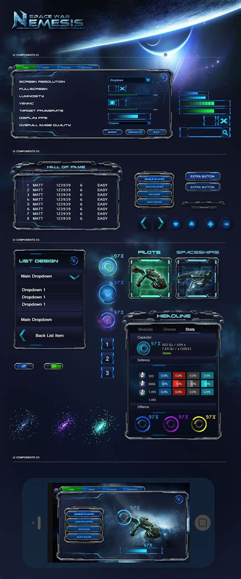 Fantasy Game GUI Game UI Design Freelancer AntonW