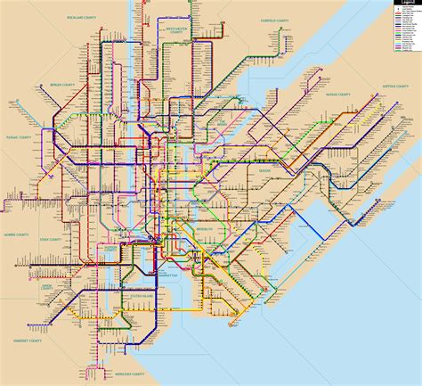 Fantasy NYC Subway Map : r/nycrail - Reddit